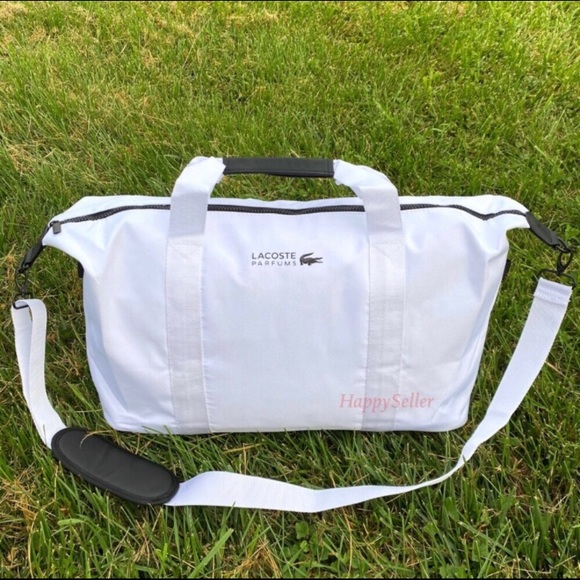 🆕 Lacoste White Weekender Bag - Picture 2 of 7